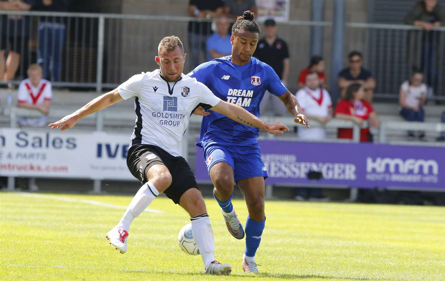 Ryan Hayes in pre-season action for Dartford against Leyton Orient. Picture: Andy Jones