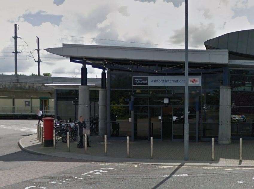 British Transport Police were called to Ashford International Station. Photo: Google