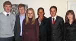 Helen Grant with candidates (left to right) Henry Comet, Matt Baker, Sophie Jones, Blaise Matthews and Kimberley Peake