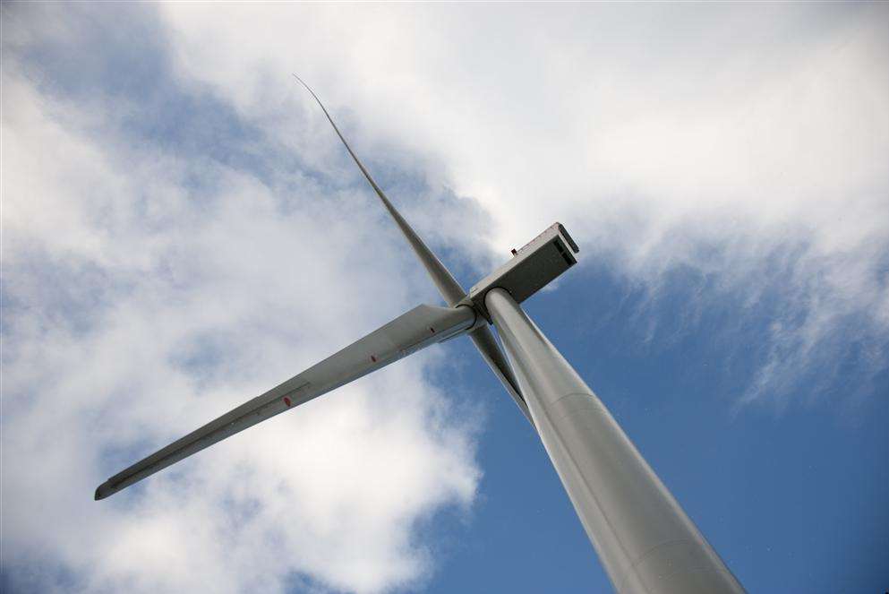 A wind turbine