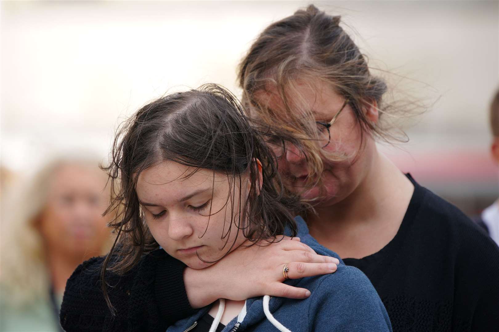 A minute’s silence was held across Plymouth on Monday in memory of those who died (Ben Birchall/PA)