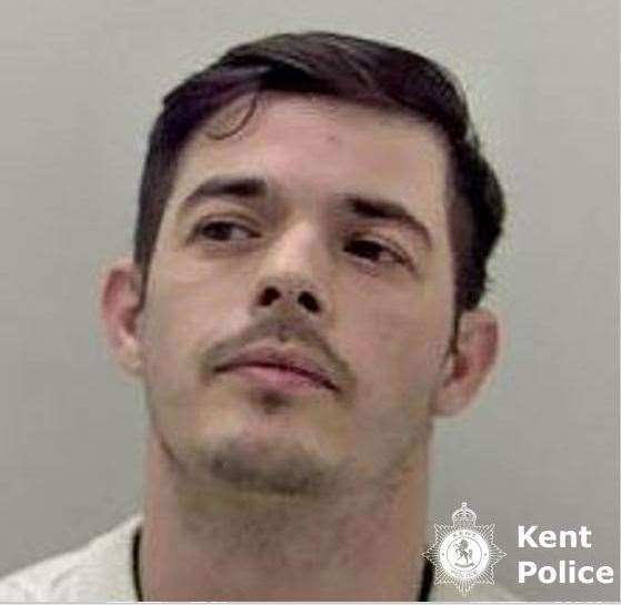 Sam Hawkins has been jailed for two years. Picture: Kent Police