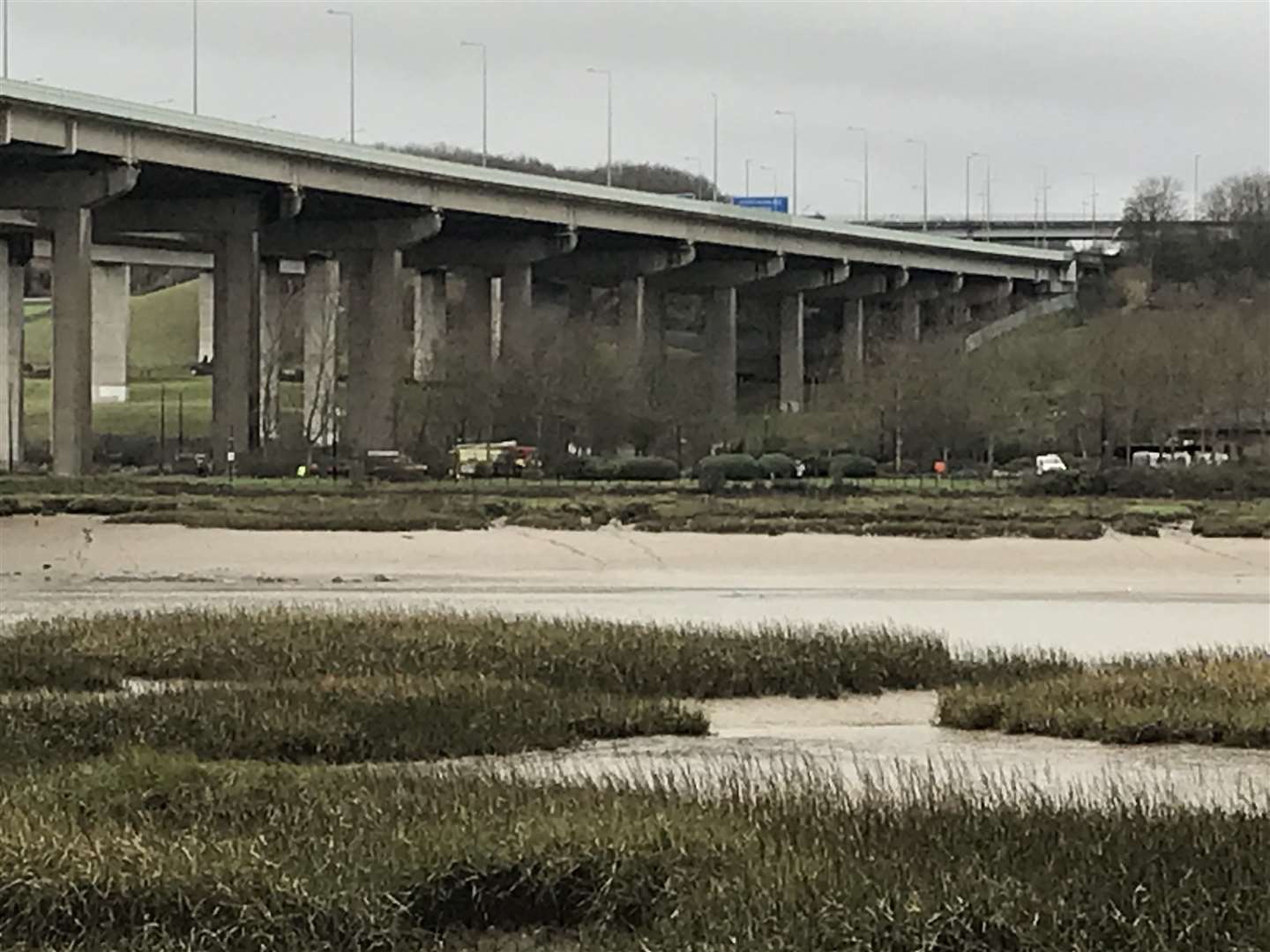 The Medway Bridge: you can walk over it