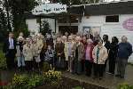 Members of the congregation outside Allington Baptist Church