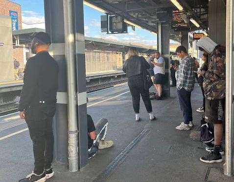 Passengers stuck at Rochester Station