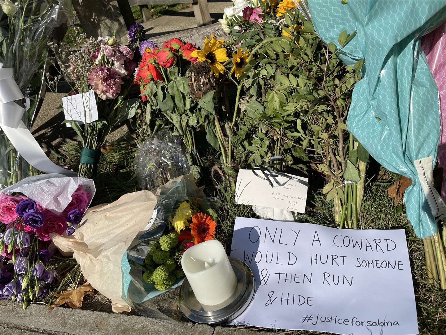 Floral tributes at Cator Park (Laura Parnaby/PA)