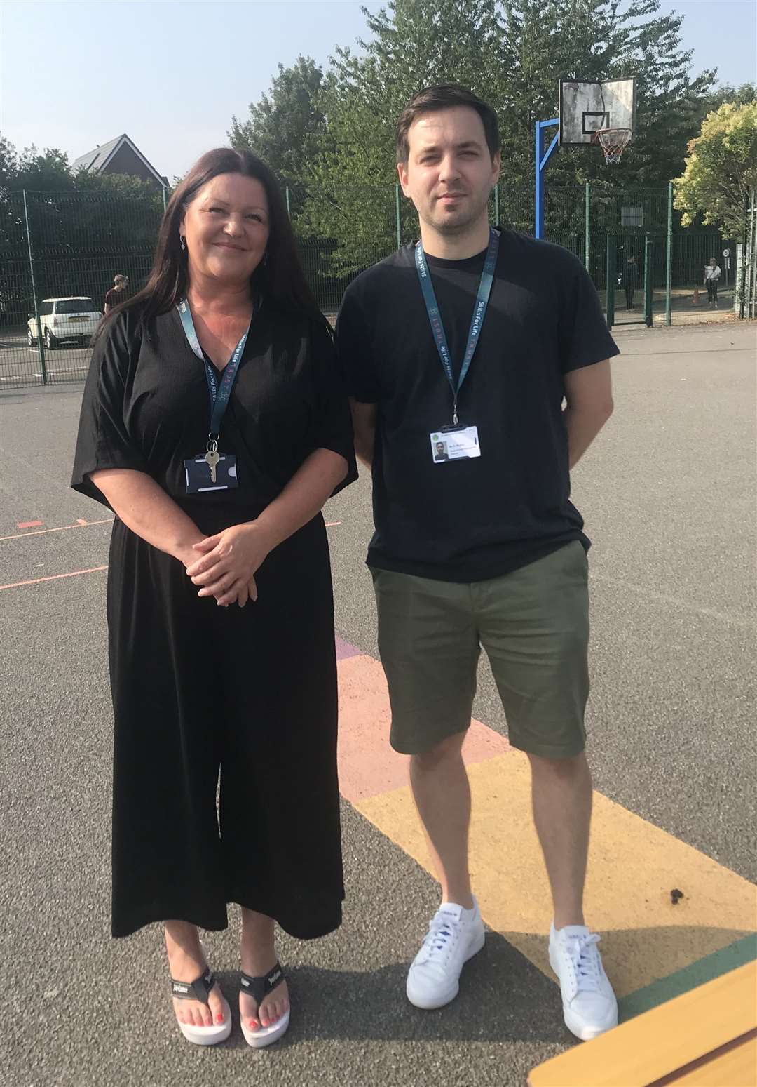 Greenacre Academy head Shelly Bridger and head of sixth form Dan Mallia