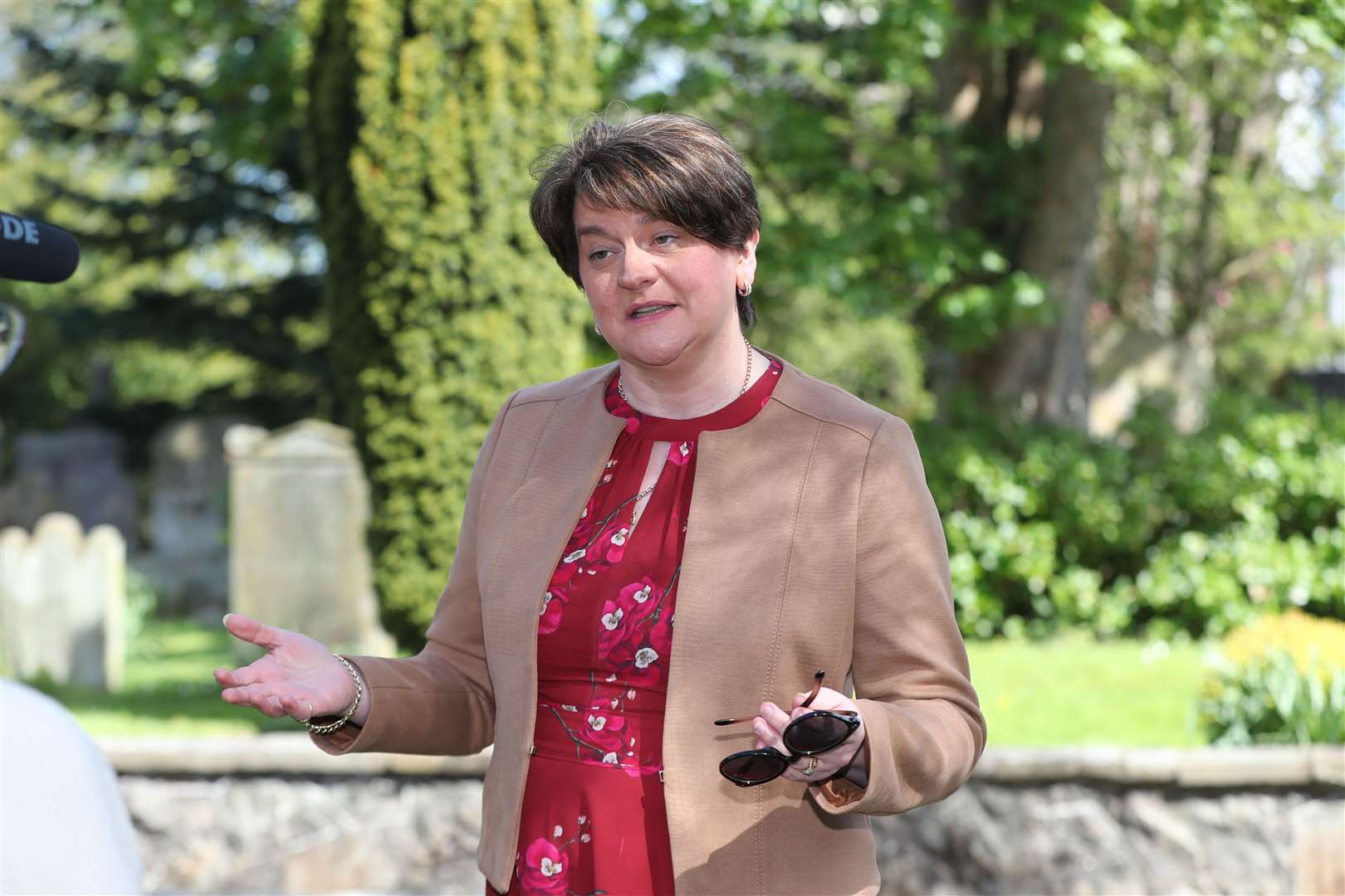 Outgoing DUP leader Arlene Foster (Niall Carson/PA)