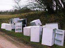 Fridges dumped near Canterbury