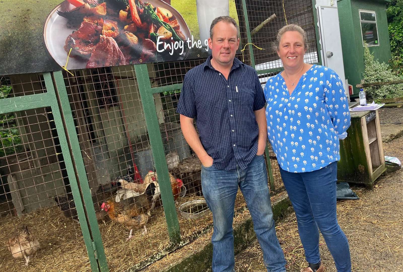 Ed and Gemma Lovejoy at Hope Farm near Wittersham