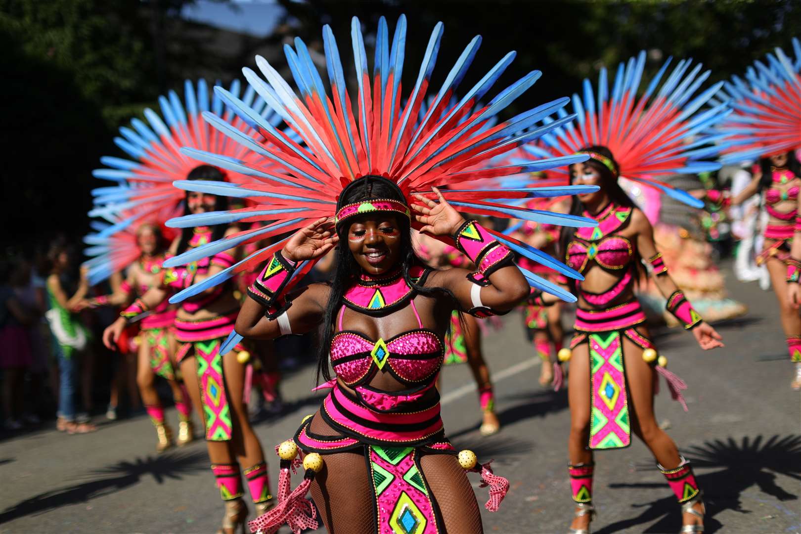 Performers during the Notting Hill Carnival 2019 (Aaron Chown/PA)