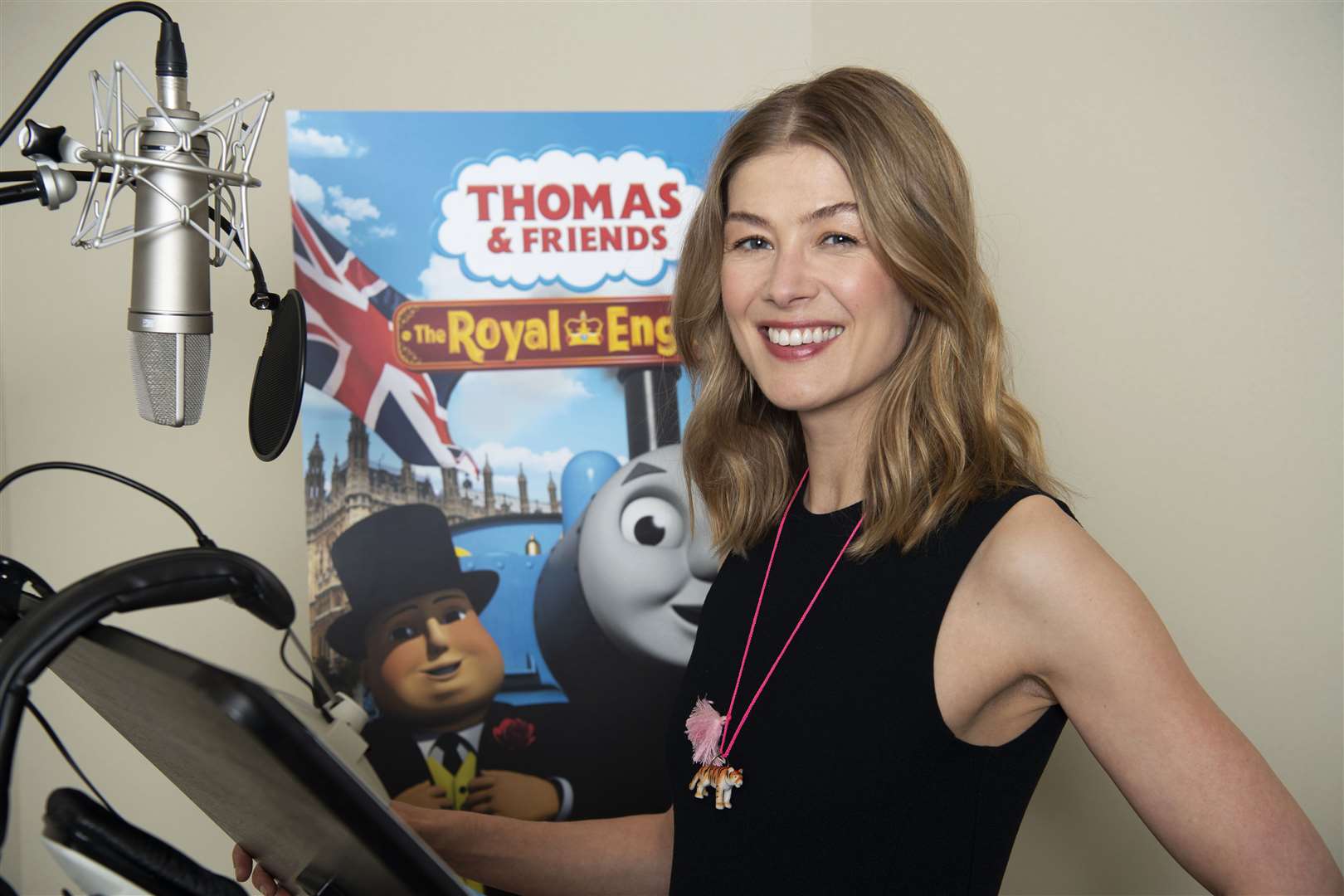 Rosamund Pike recording the new animated special (Mattel, Inc/PA)