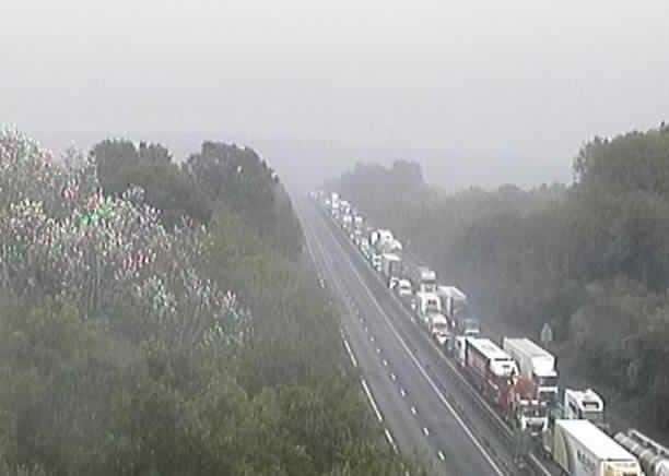 Traffic is also queuing on the M26. Picture: National Highways