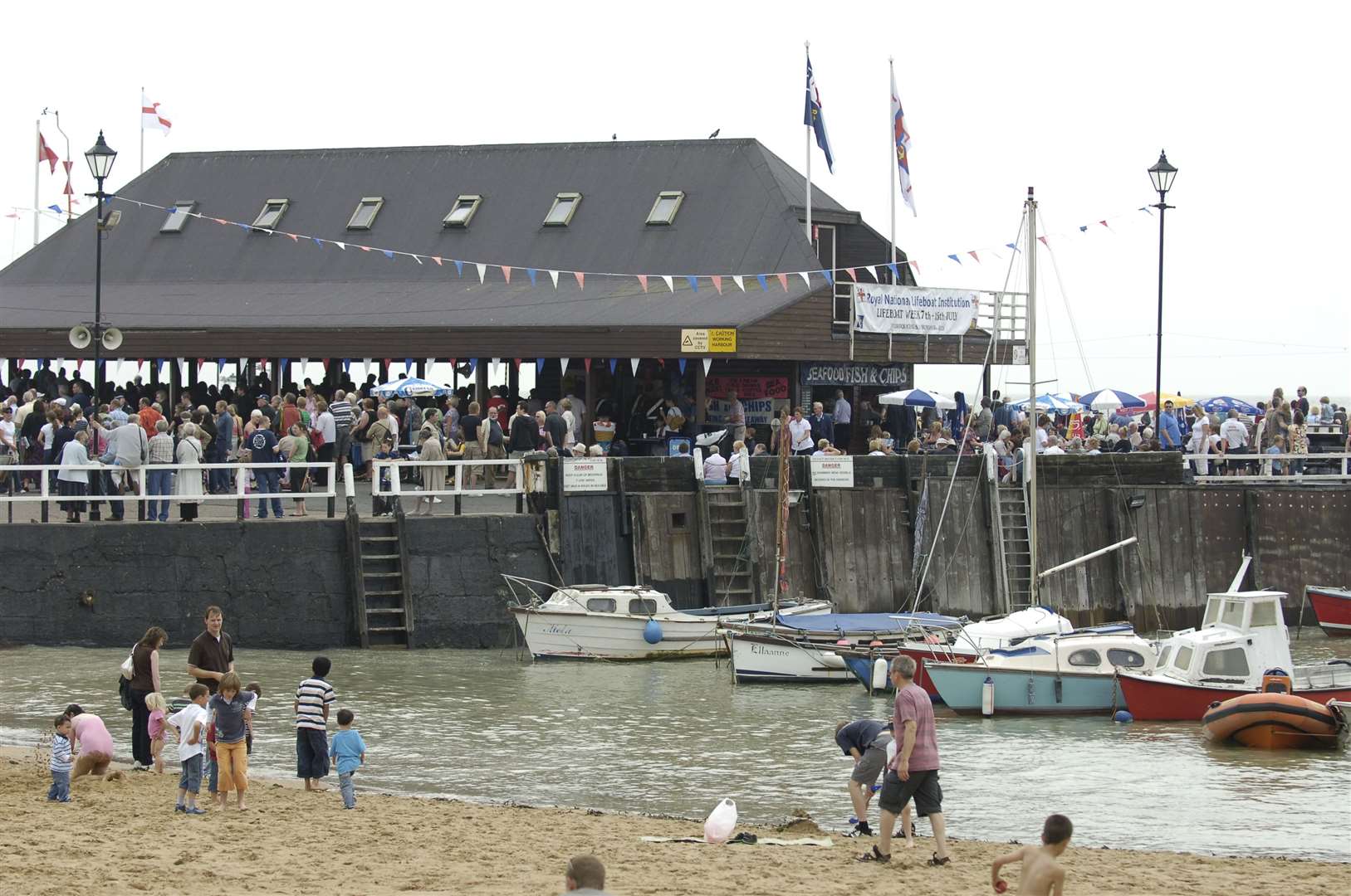 Broadstairs Pier during a Sunday Service led by the Royal Marines Band and attended by hundreds of people in 2007. Picture: Matt McArdle