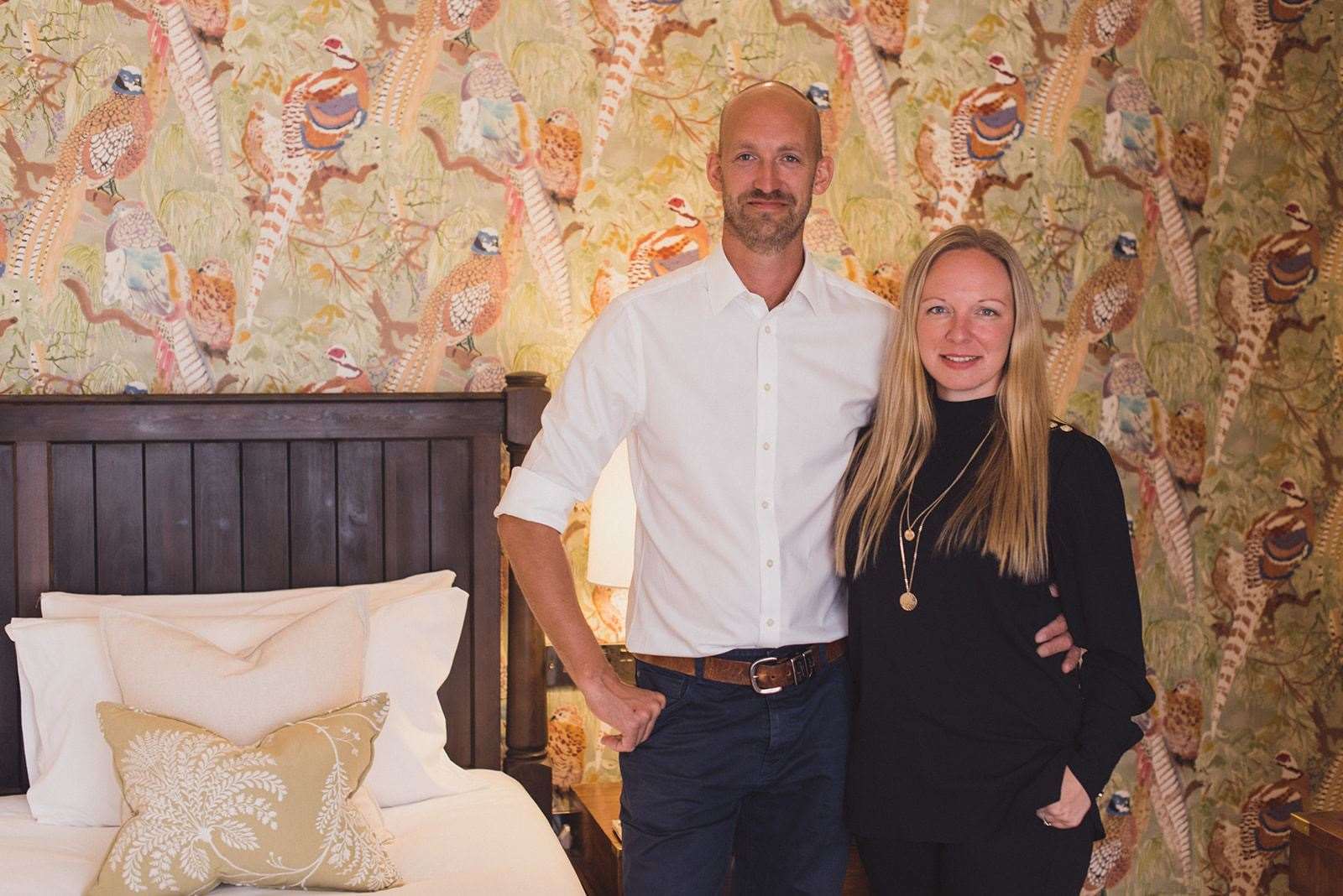 Alex and Victoria Burden, owners of The Ferry House Inn at Harty. Picture: Rebecca Douglas Photography