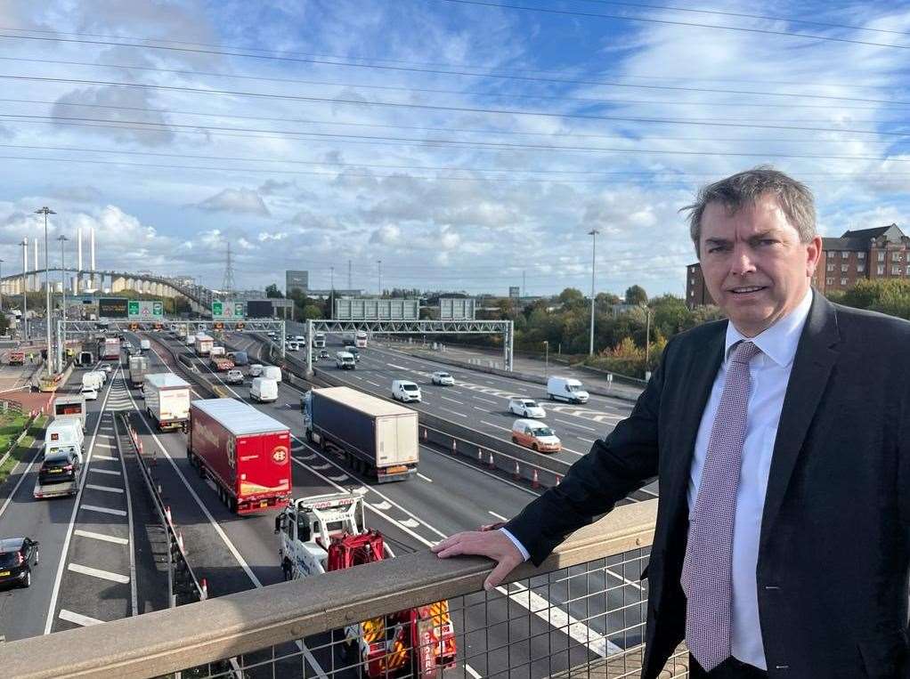 Gareth Johnson at the Dartford Crossing