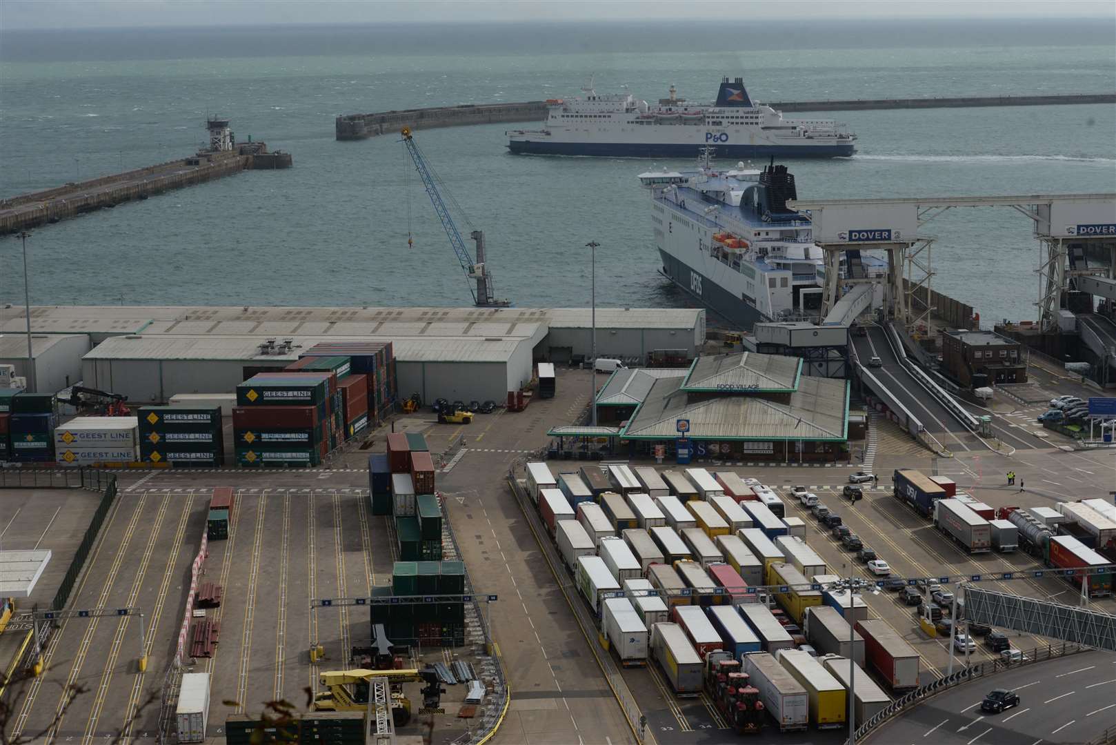 The first group was found at Dover Eastern Docks. Library image