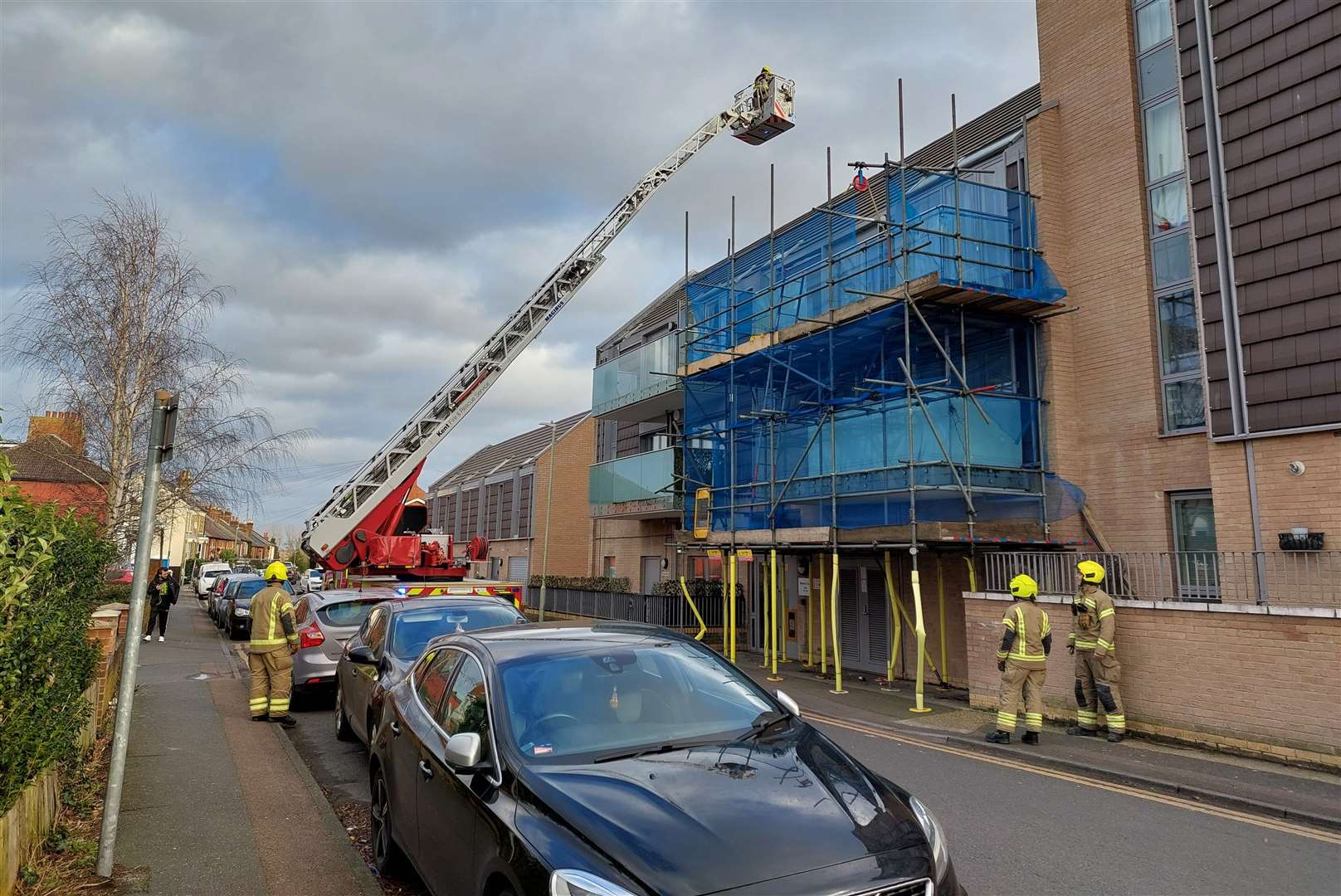 Bakers Court - built in 2016 - was damaged in Friday's storm