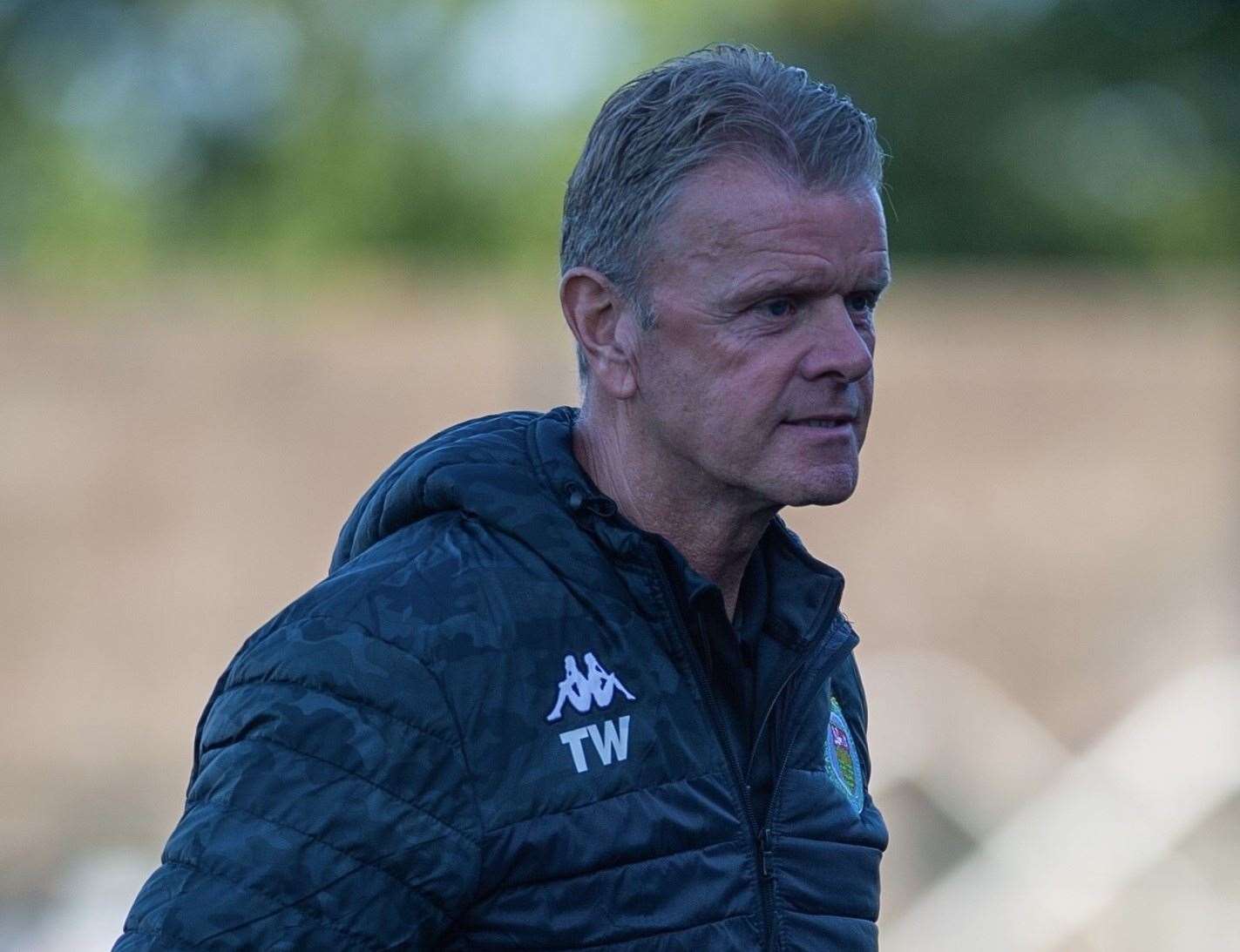 Ashford United manager Tommy Warrilow. Picture: Ian Scammell