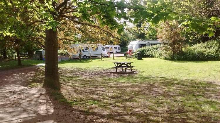 Travellers at Penenden Heath in May this year
