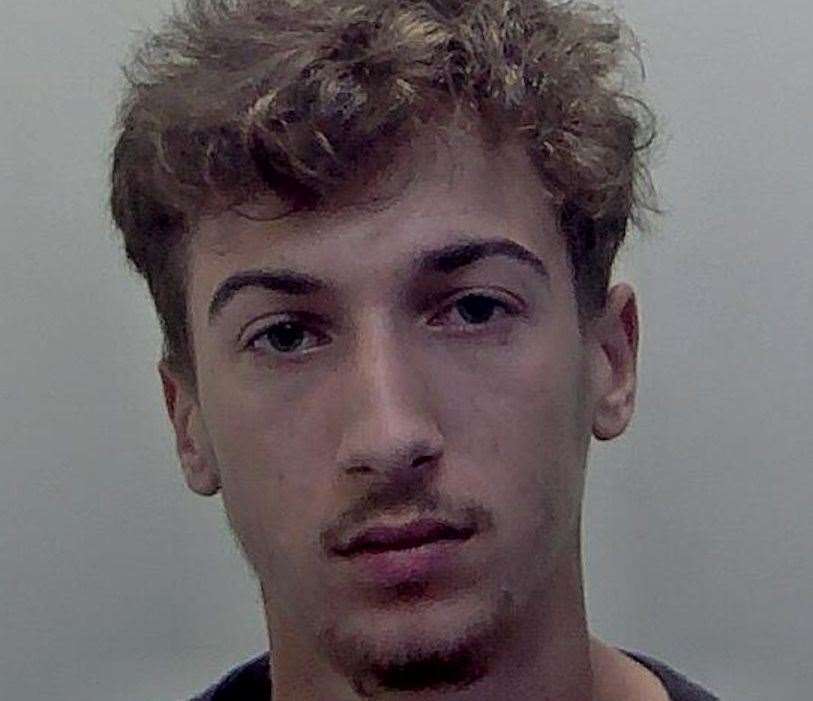 Tyler Flisher has been jailed for more than two and a half years. Picture: Kent Police