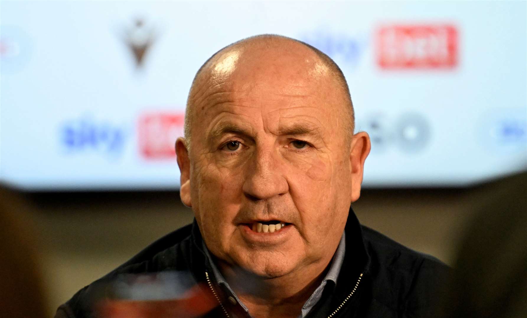 John Coleman, the former Accrington and Rochdale boss, speaks to the media on Monday Picture: Barry Goodwin