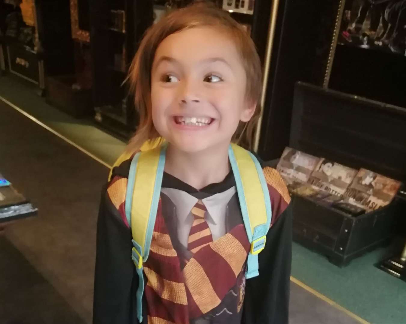 Amir Hairan, 7, dressed up in his Harry Potter attire at the new store. Pic: Megan Osborne (16135754)