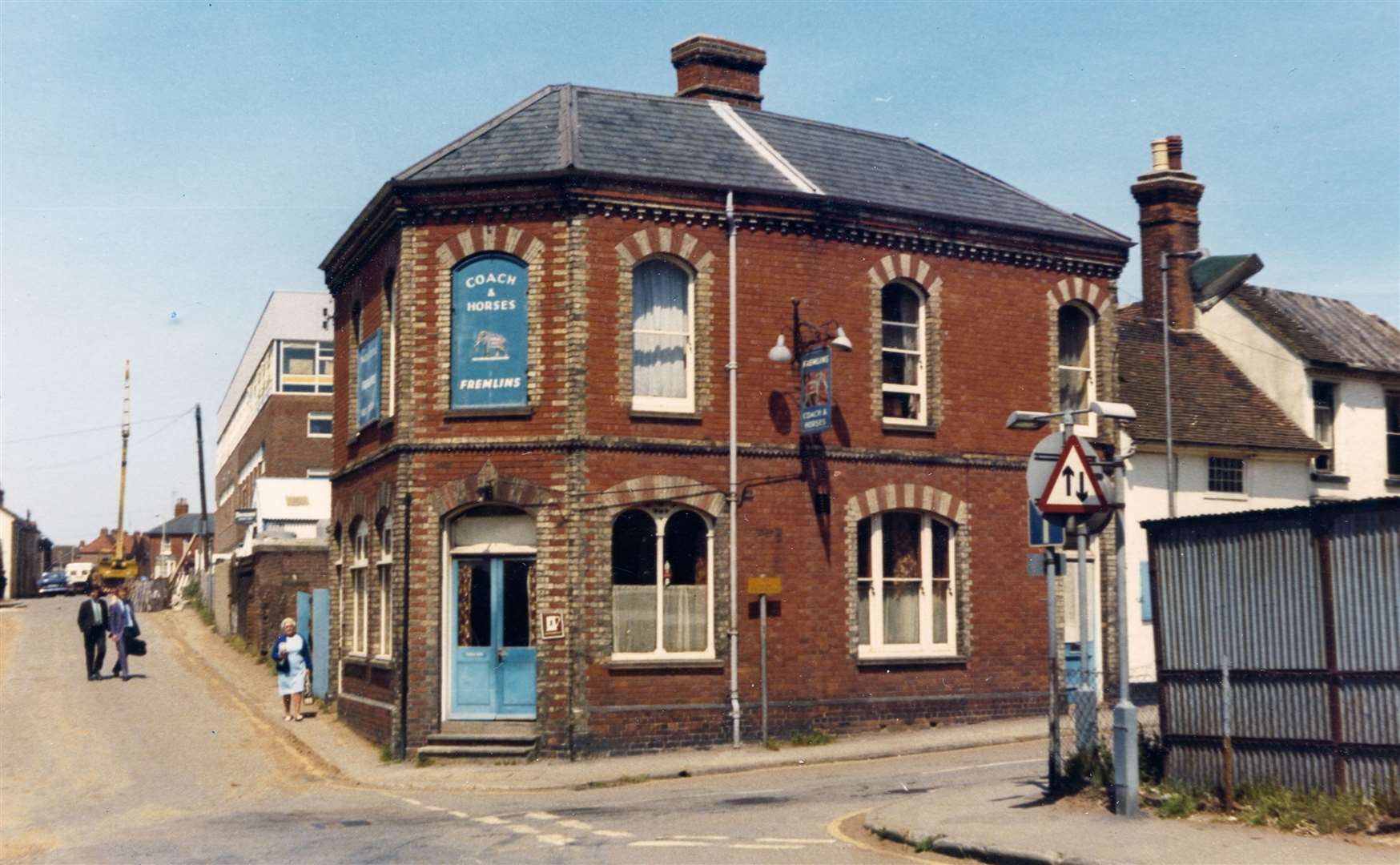 Demolished in 1973 to make way for the Tufton Centre, the Coach and Horses pub, on the corner of Hempsted Street and Regents Place, is pictured here in 1972. Poundland now sits on this site. Picture: Steve Salter