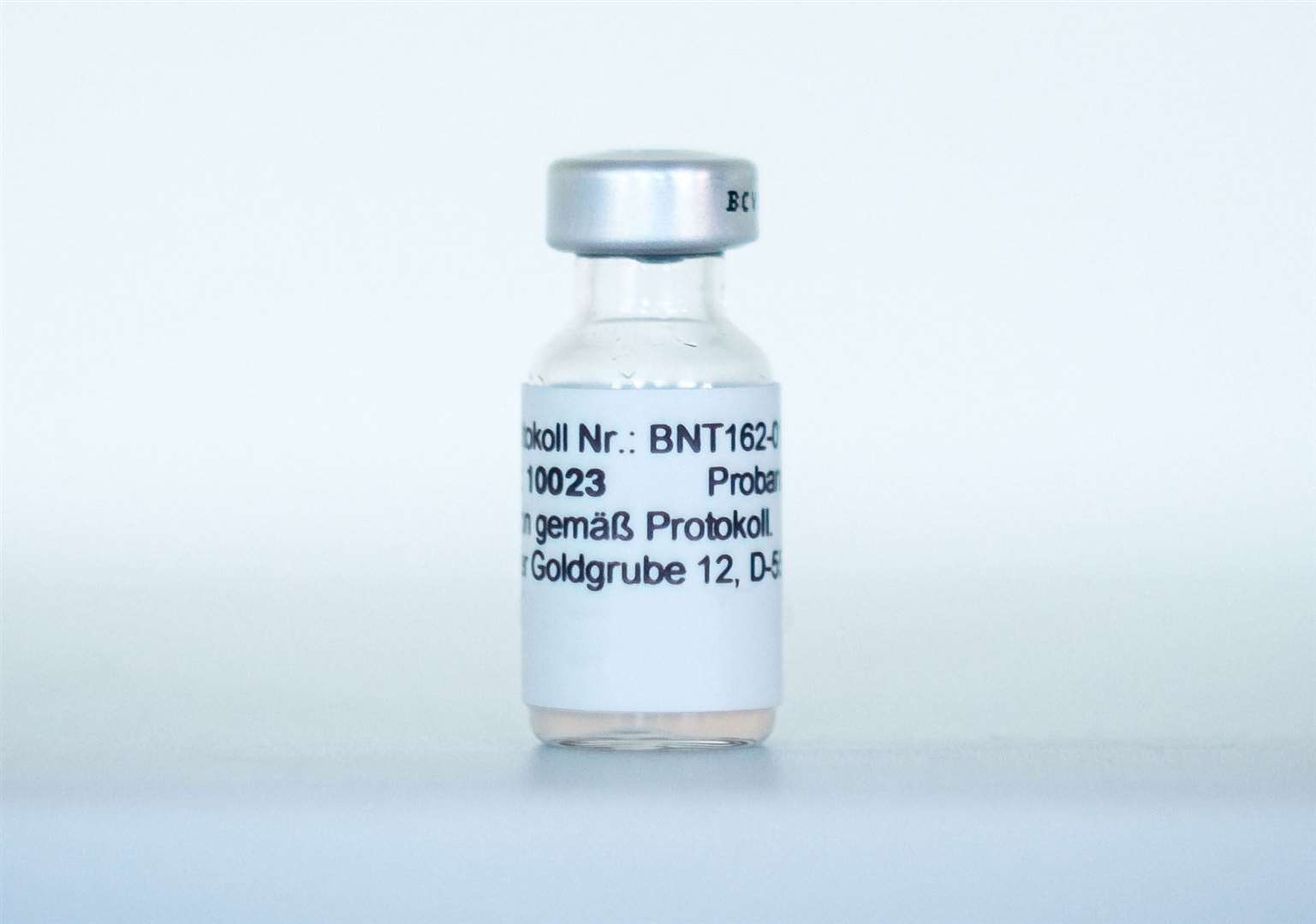 A vial of the Pfizer/BioNTech vaccine (BioNTech SE 2020/PA)