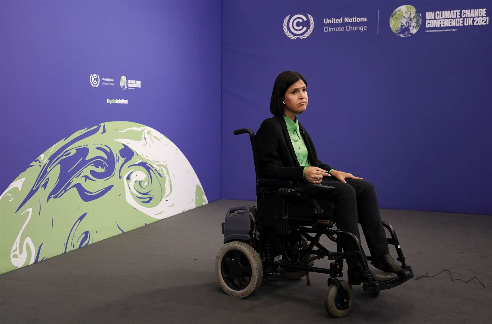 Israel’s energy minister Karine Elharrar, who had access difficulties earlier at the summit (Alberto Pezzli/PA)