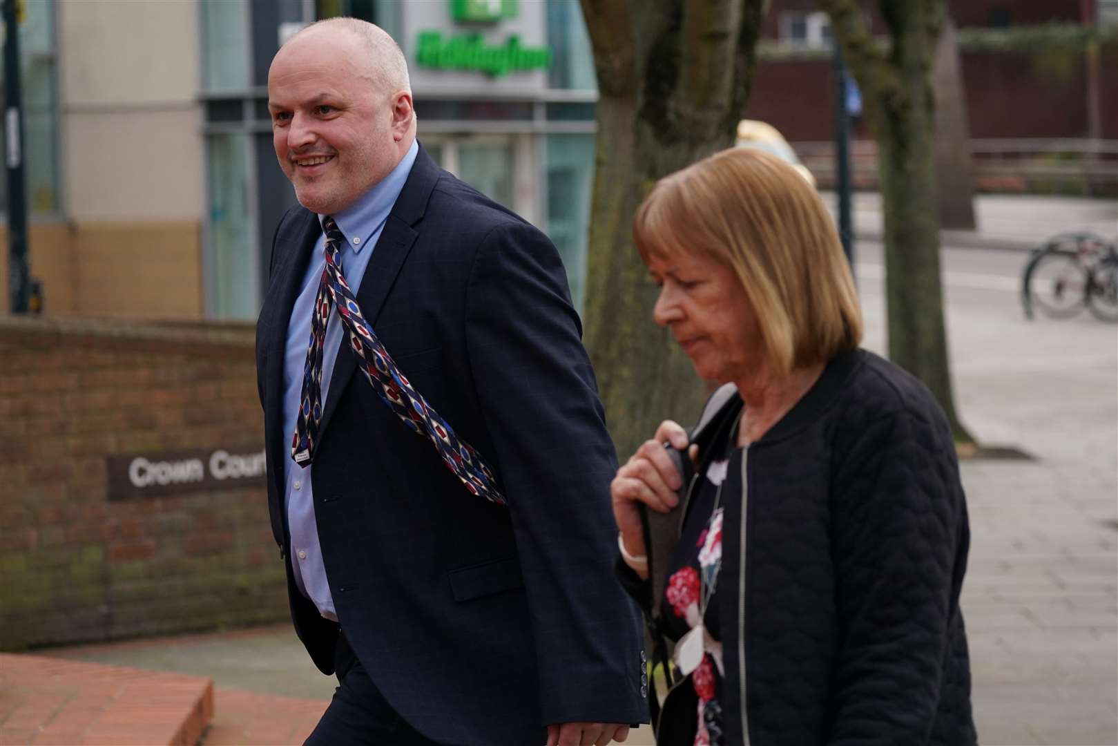 Mr Bagguley was supported by family at the hearing (Jacob King/PA)