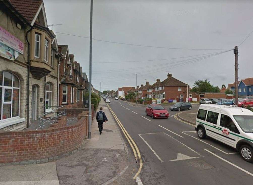 A crash has taken place in Whitstable Road, Faversham. Picture: Google Street View