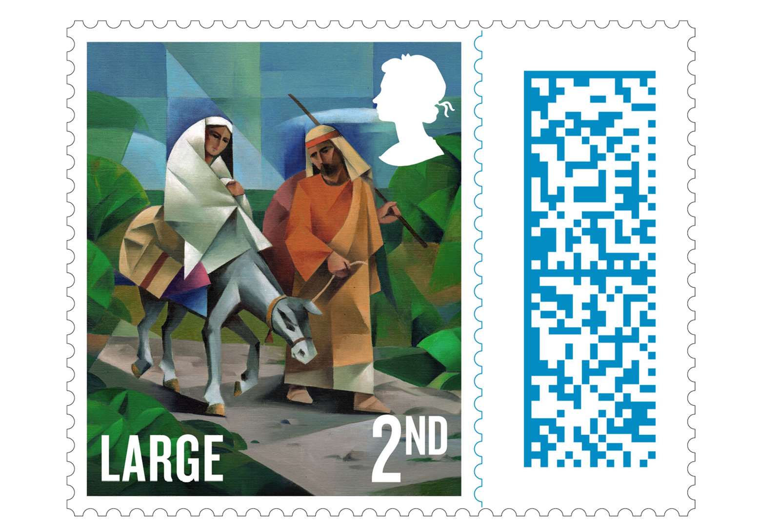 How a barcode will appear on some of this year's stamps. Picture: Royal Mail.