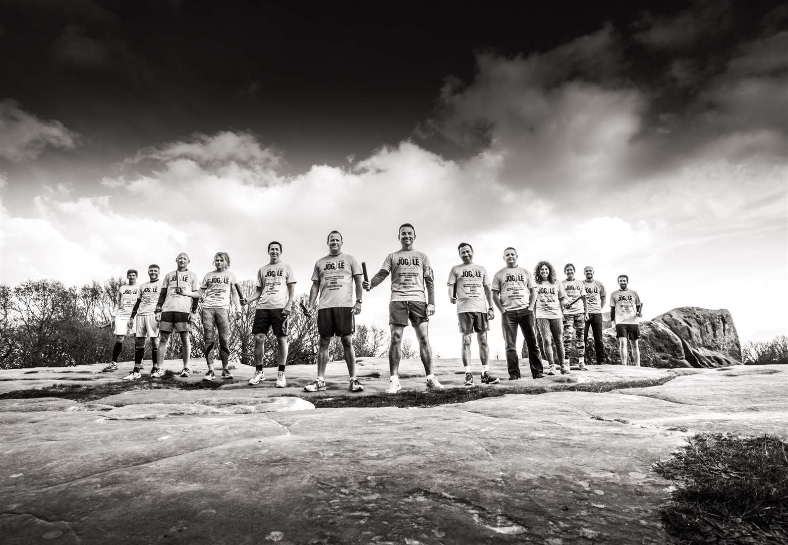 The runners set a Guinness World Record. Pic: Jeremy Timms