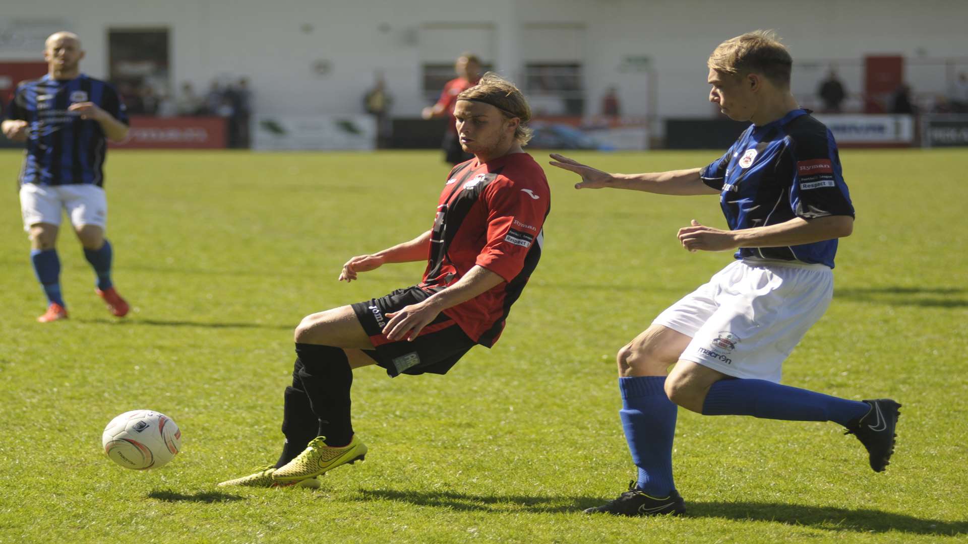 George Humber scored three of Chatham's four goals against Guernsey Picture: Steve Crispe