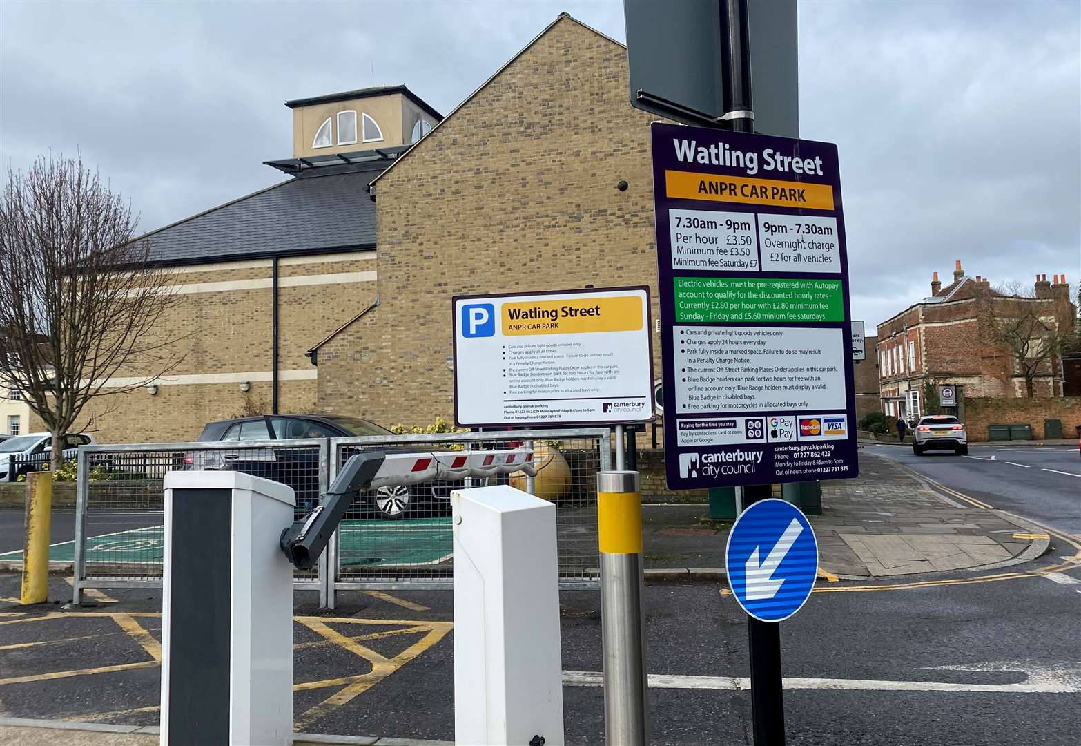 Watling Street car park in Canterbury is one of the district’s ‘premium’ Band One sites, but its hourly tariff will not increase again this year