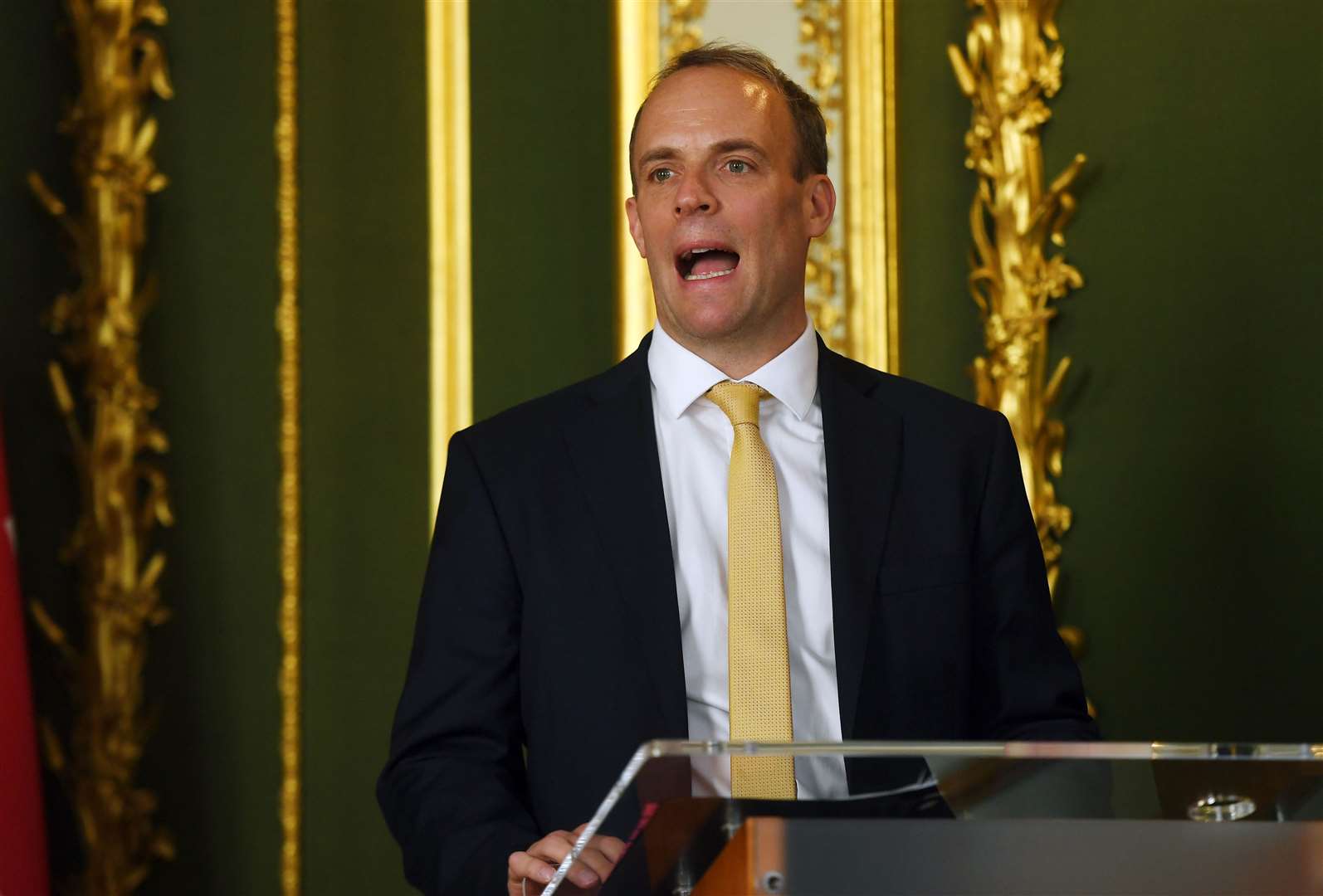 Foreign Secretary Dominic Raab made the written statement on Wednesday (Peter Summers/PA)