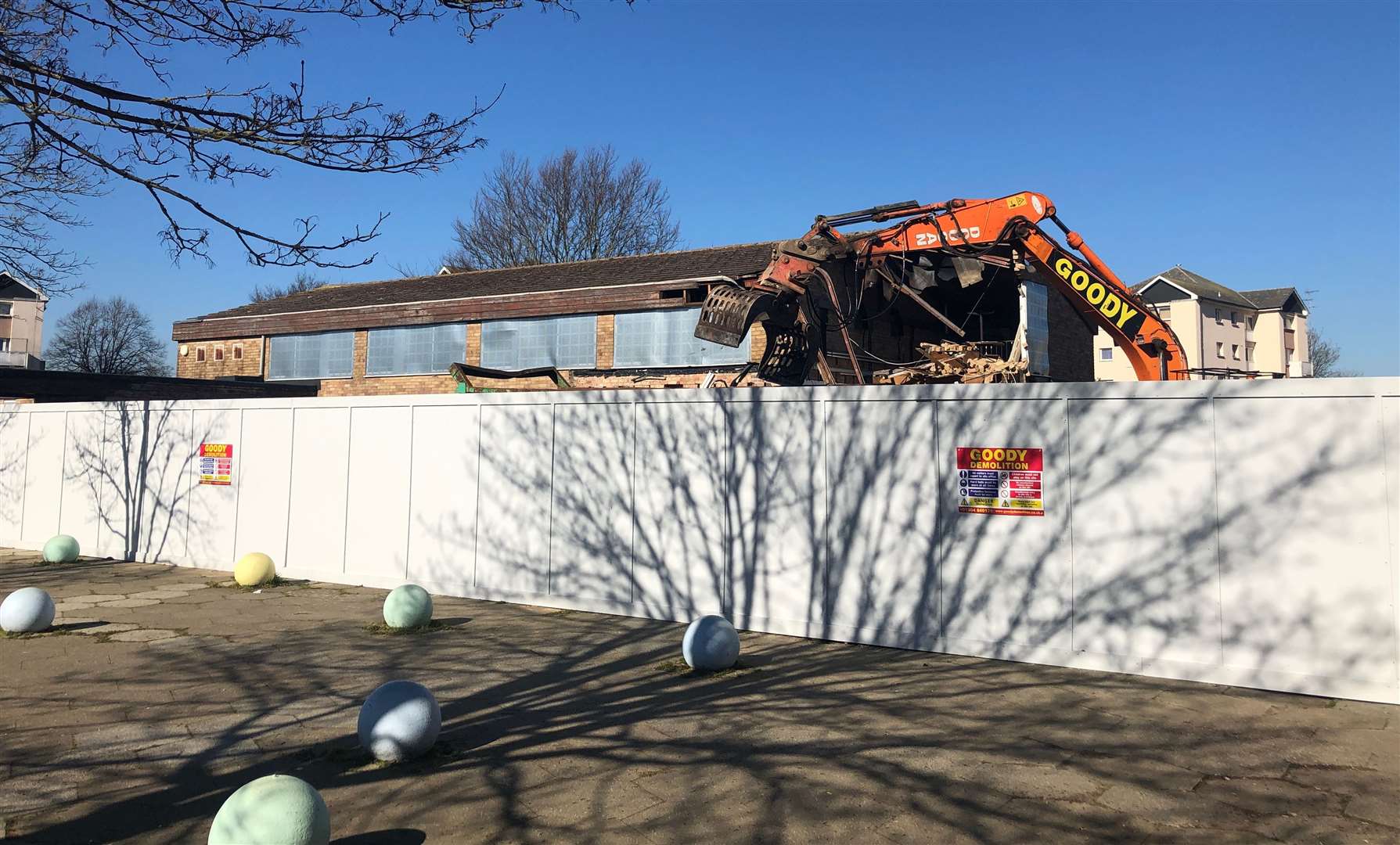 The Bockhanger Community Centre was demolished in 2019. Picture: Steve Salter