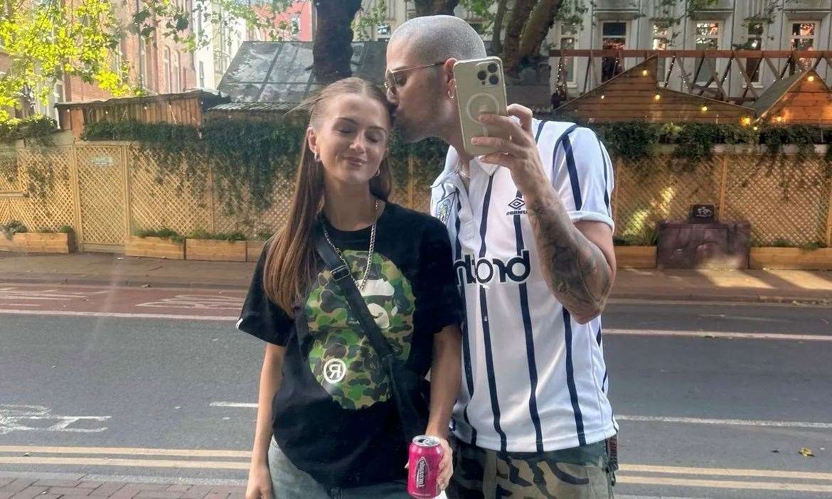 Maisie Smith with her boyfriend Max George. Picture: Maisie Smith Instagram