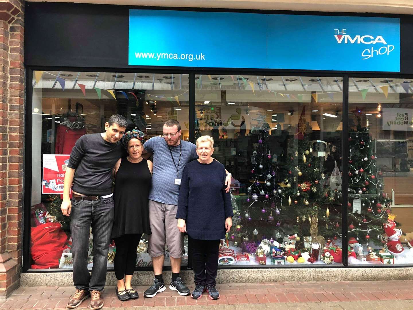 Volunteers at the YMCA charity shop in Ashford