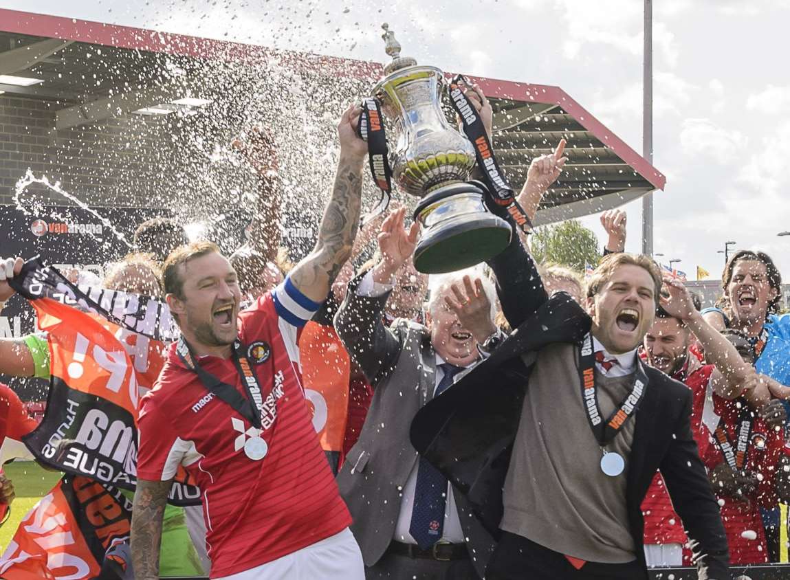 Ebbsfleet United vs Chelmsford City, Vanarama National League South  Play-Off Final, Football, The PHB Stadium, Northfleet, Kent, United Kingdom  - 13 May 2017