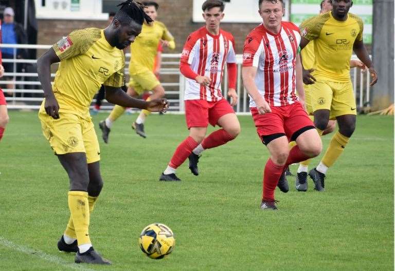 Herne Bay manager Steve Lovell on dual-registered midfielder Bola ...