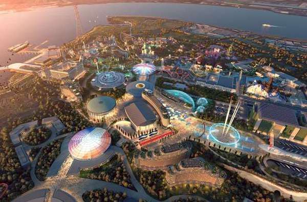 The plug has been pulled on plans for the London Resort entertainment resort on the Swanscombe Peninsula. Photo: London Resort Company Holdings