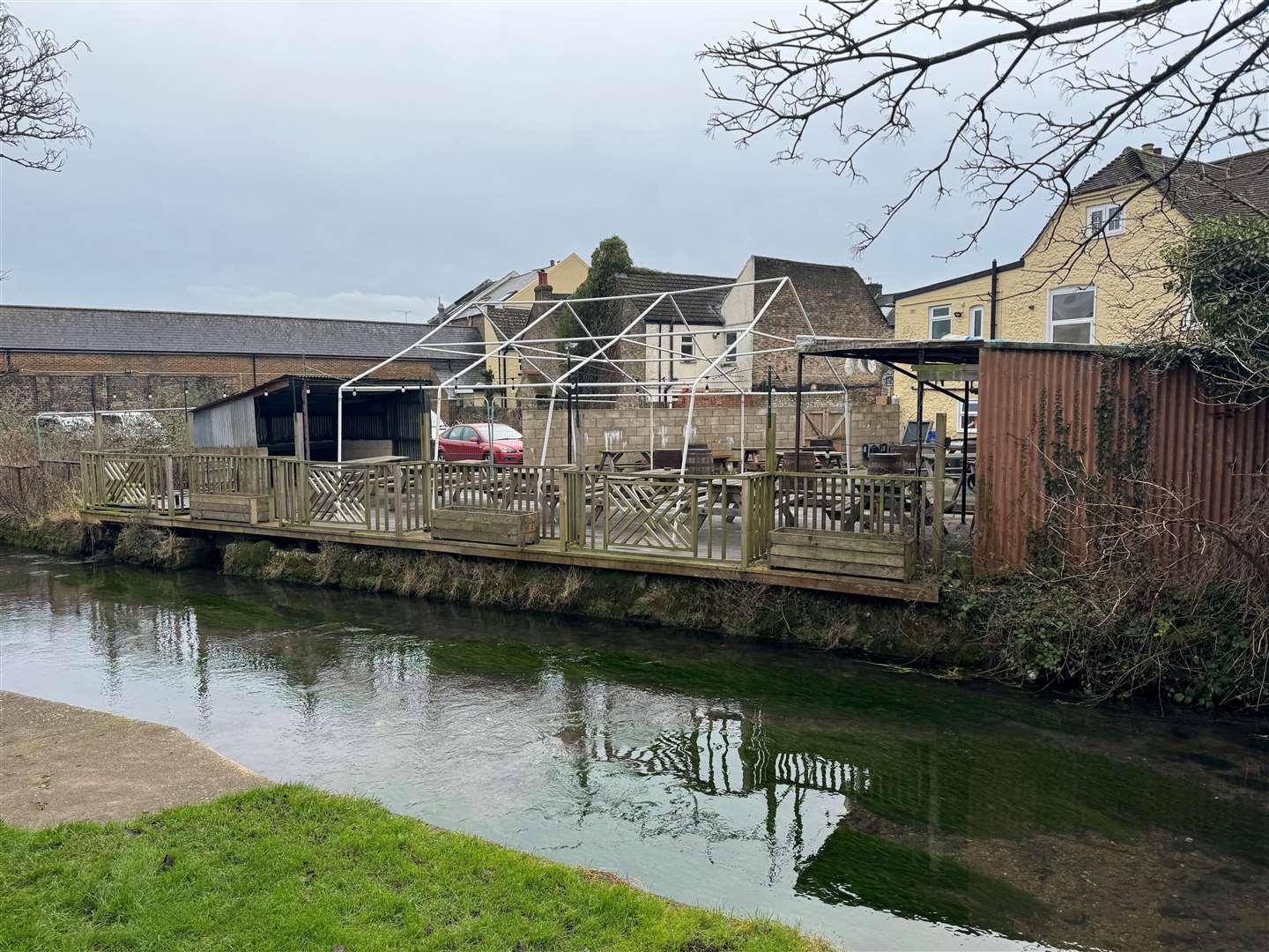 The Bull Inn and its land is owned by funeral directors W.J Farrier & Son