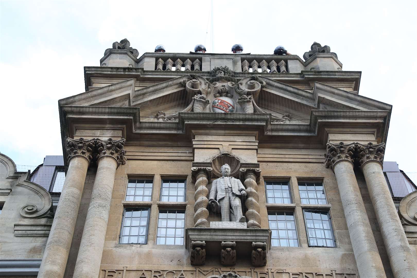 The statue of 19th century politician Cecil Rhodes (Steve Parsons/PA)