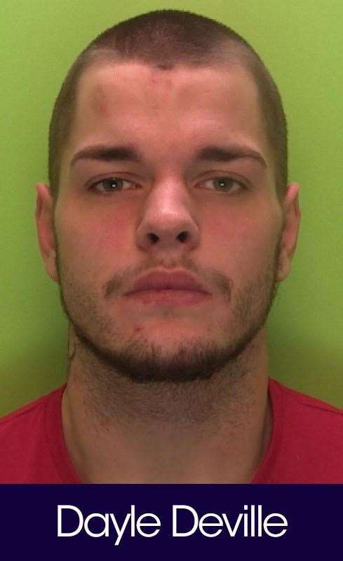 A custody image of Dayle Deville after he was jailed at Nottingham Crown Court (Notts Police)