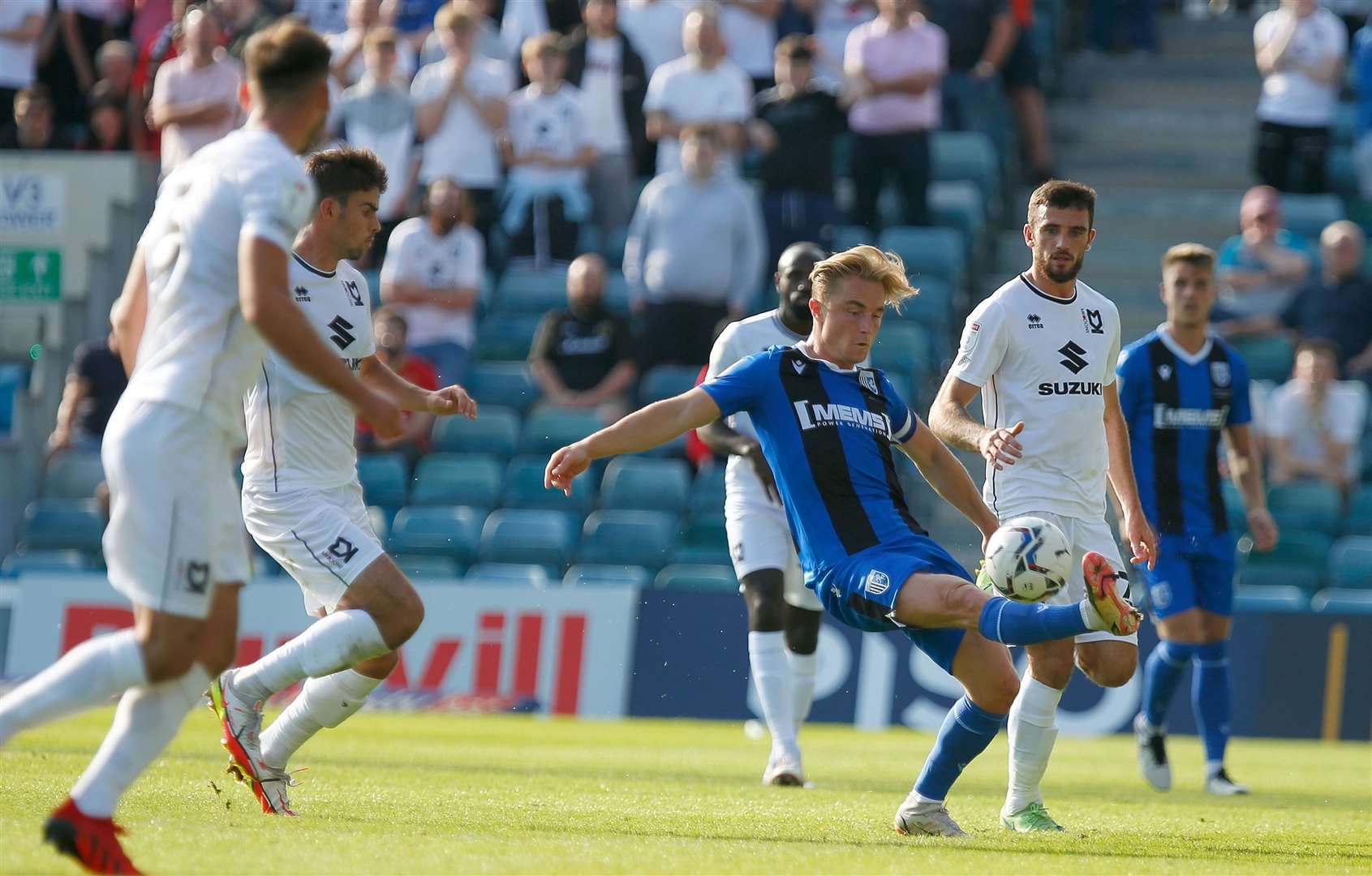 Kyle Dempsey in the thick of the action for the hosts. Picture: Andy Jones (51368817)