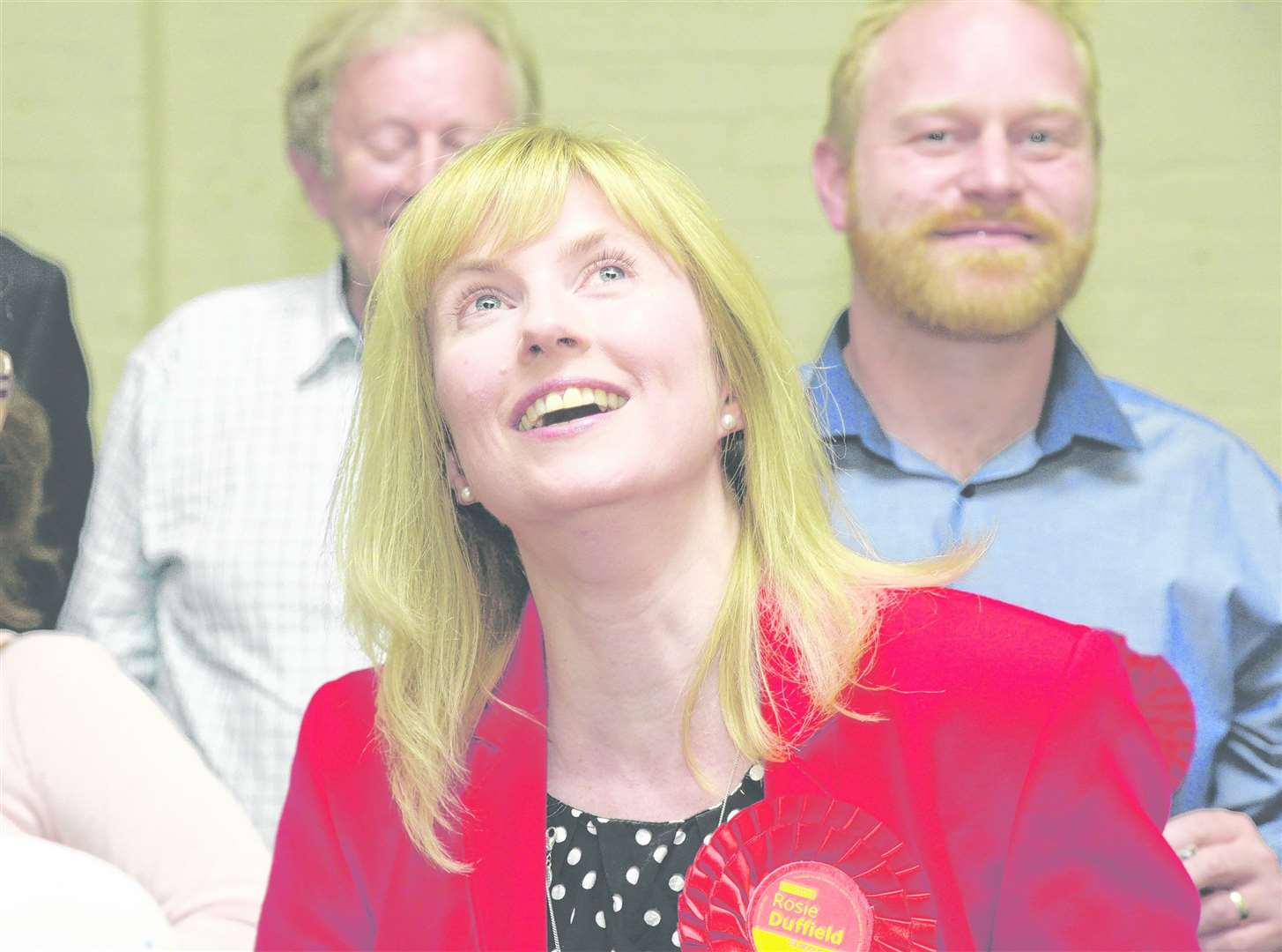 Labour's Rosie Duffield after winning the recount at the Westgate Hall, Canterbury Picture: Chris Davey