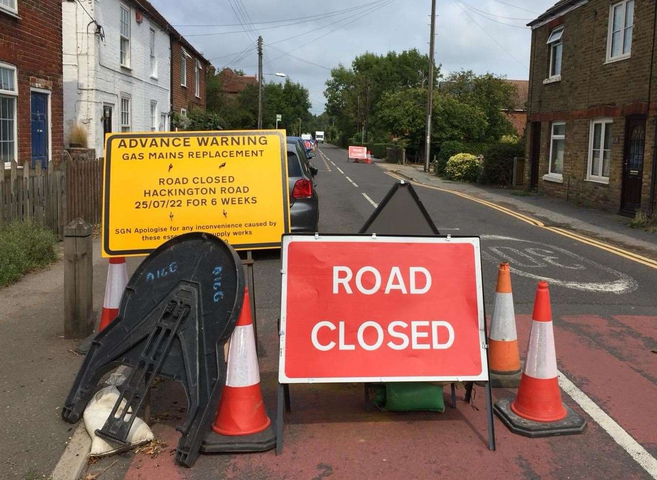 Hackington Road is set to be closed until September 5
