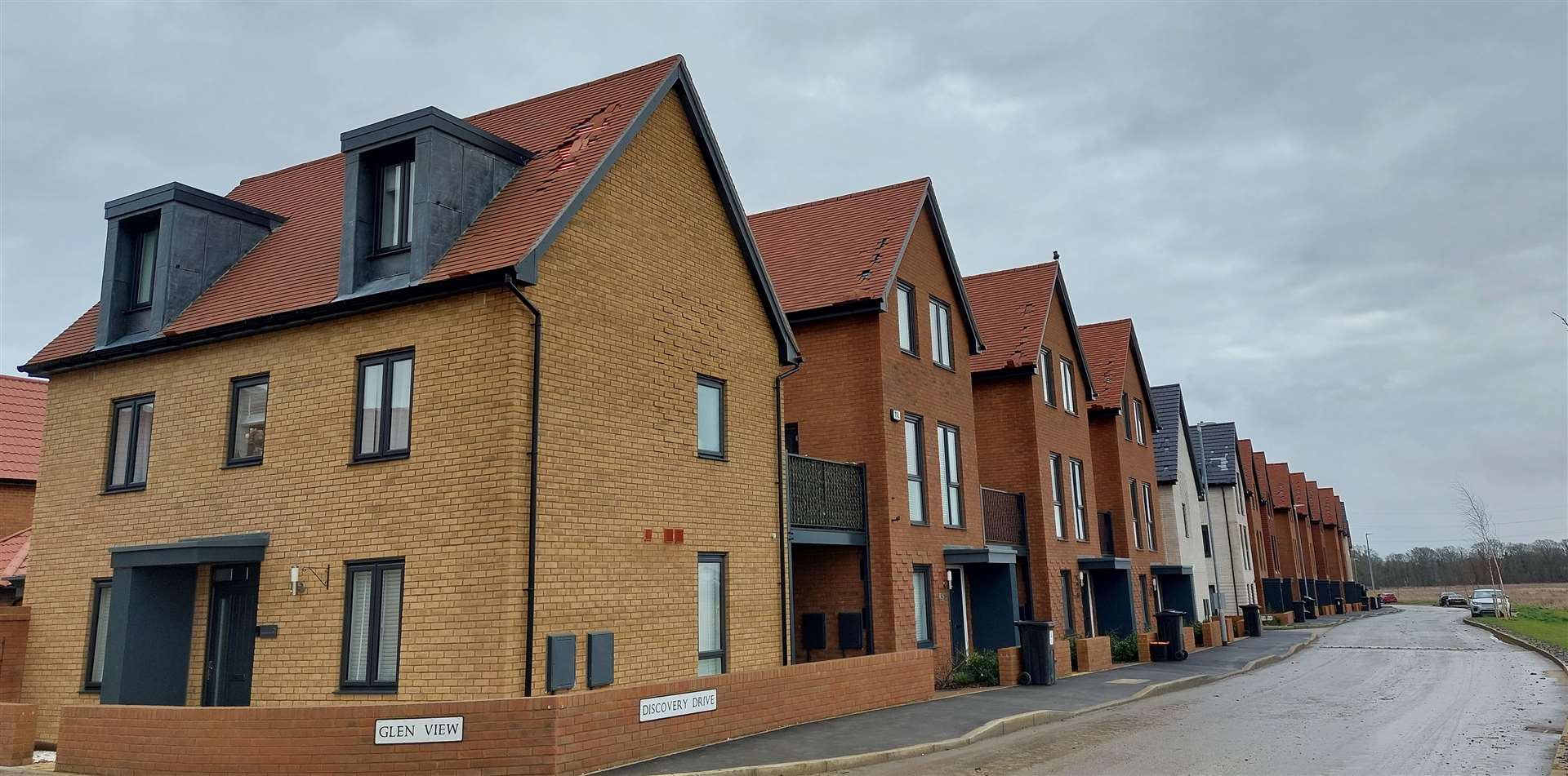 These homes in Discovery Drive form part of Chilmington Green; when the estate is complete, it will feature 5,750 properties